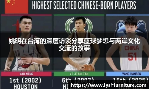 姚明在台湾的深度访谈分享篮球梦想与两岸文化交流的故事